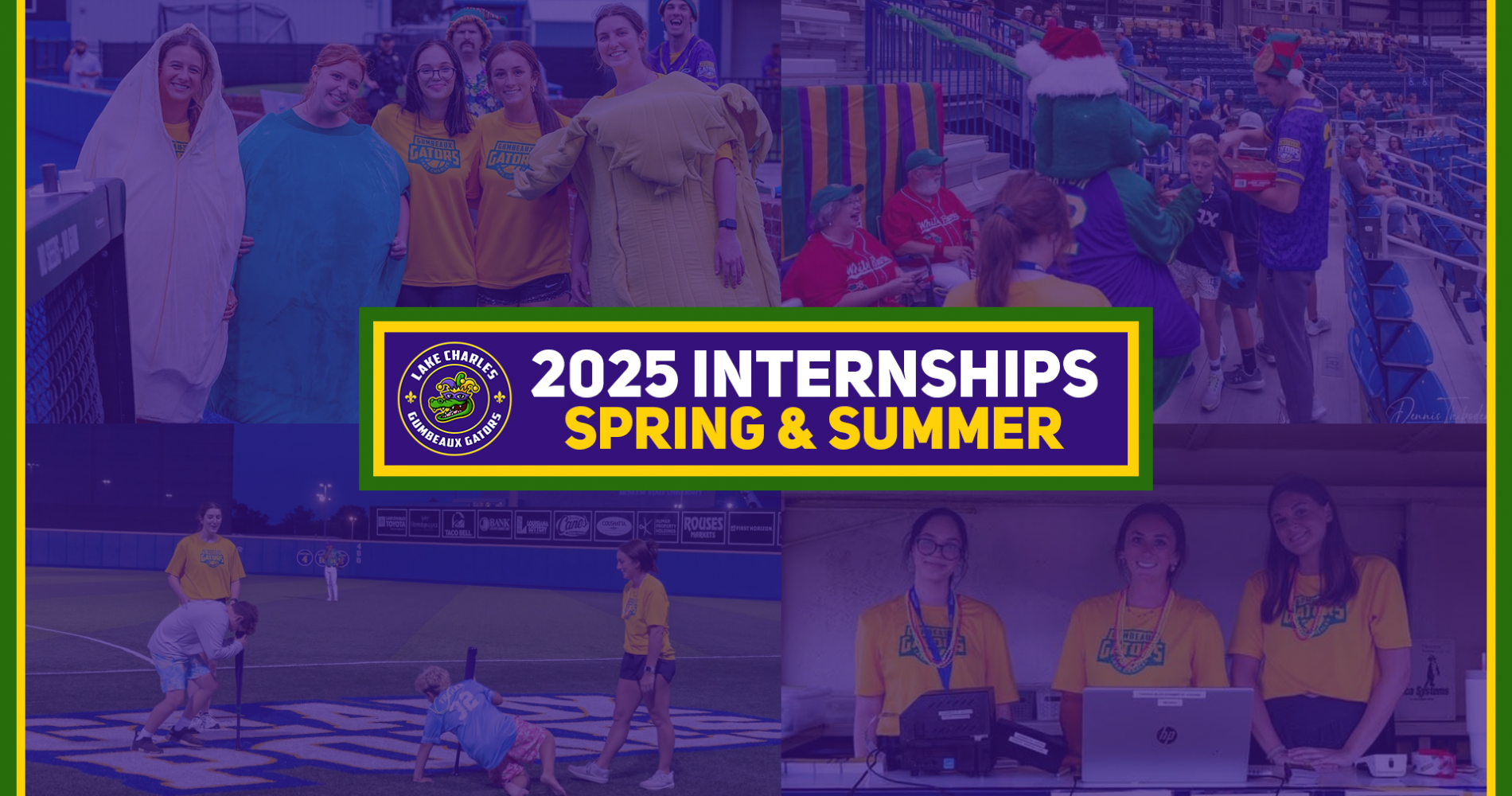 Lake Charles Gumbeaux Gators Offering Exciting Internship Opportunities for Spring and Summer 2025